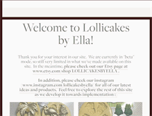 Tablet Screenshot of lollicakesbyella.com